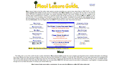 Desktop Screenshot of mauileisureguide.com