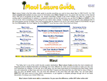 Tablet Screenshot of mauileisureguide.com